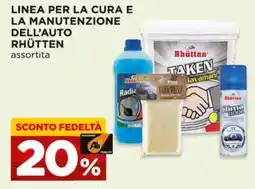 Alì Supermercati Linea per la cura e la manutenzione dell'auto RHÜTTEN offerta