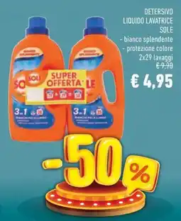 Conad Detersivo liquido lavatrice SOLE offerta