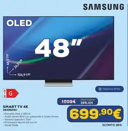 Euronics SAMSUNG SMART TV 4K QE48S90D offerta