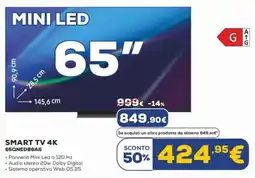 Euronics LG SMART TV 4K 65QNED86A6 offerta