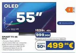 Euronics LG SMART TV 4K 55C55 offerta