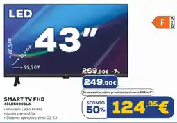 Euronics LG SMART TV FHD 43LR60006LA offerta