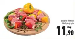 Conad Spiedini di suino offerta