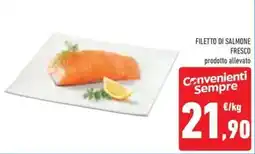 Conad Filetto di salmone fresco offerta