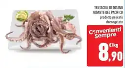 Conad Tentacoli di totano gigante del pacifico offerta