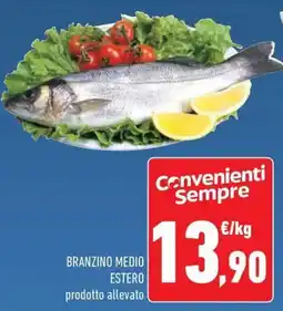 Conad Branzino medio estero offerta
