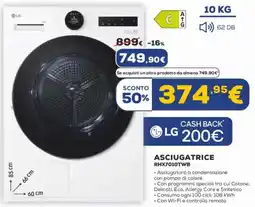 Euronics LG ASCIUGATRICE RHX7010TWB offerta