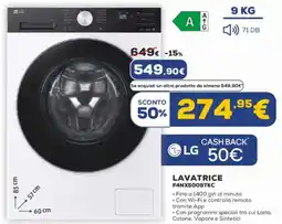 Euronics LG LAVATRICE F4NX5009TKC offerta