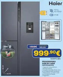 Euronics Haier FRIGORIFERO SIDE BY SIDE HSPR79F18EWMB offerta