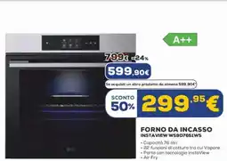 Euronics LG FORNO DA INCASSO INSTAVIEW WS9D7651WS offerta
