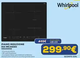 Euronics Whirlpool PIANO INDUZIONE DA INCASSO WBS2560NE offerta
