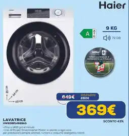 Euronics Haier LAVATRICE HW90BP14929AS offerta