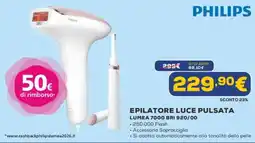 Euronics PHILIPS EPILATORE LUCE PULSATA LUMEA 7000 BRI 920/00 offerta