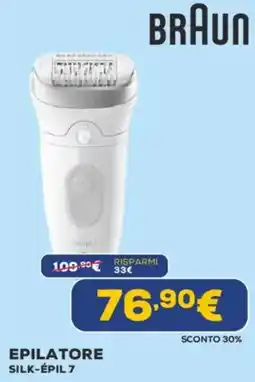 Euronics BRAUN EPILATORE SILK-ÉPIL 7 offerta