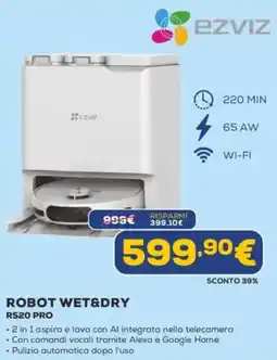 Euronics EZVIZ ROBOT WET&DRY RS20 PRO offerta
