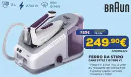 Euronics BRAUN FERRO DA STIRO CARE STYLE 7 IS 7266 VI offerta