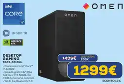 Euronics OMEN DESKTOP GAMING TG03-0013NL offerta
