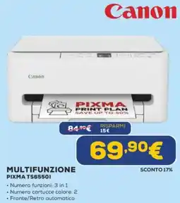 Euronics Canon MULTIFUNZIONE PIXMA TS65501 offerta