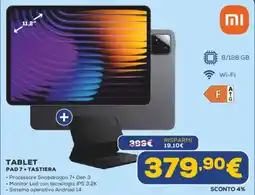 Euronics Xiaomi TABLET PAD 7+ TASTIERA offerta