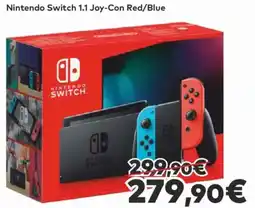 Euronics Nintendo Switch 1.1 Joy-Con Red/Blue offerta