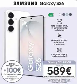 Euronics SAMSUNG Galaxy S26 offerta