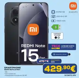Euronics Xiaomi SMARTPHONE REDMI NOTE 15 PRO+ offerta