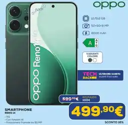 Euronics oppo SMARTPHONE RENO 14 offerta