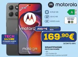 Euronics motorola SMARTPHONE MOTO G15 POWER offerta