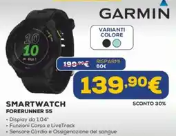 Euronics Garmin smartwatch forerunner 55 offerta
