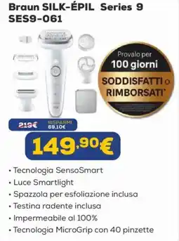 Euronics Braun SILK-ÉPIL Series 9 SES9-061 offerta