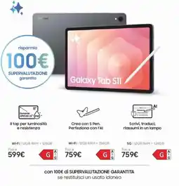 Euronics SAMSUNG Galaxy Tab S11 offerta