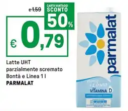 Iper La Grande Latte UHT parzialmente scremato Bontà e Linea PARMALAT offerta