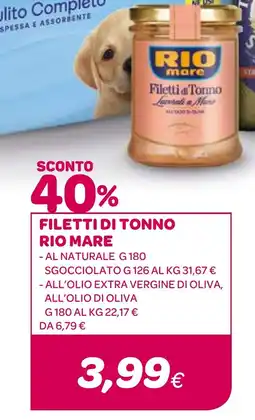 Ekom Filetti di tonno RIO MARE offerta