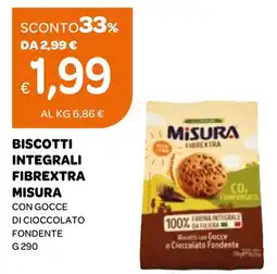 Ekom Biscotti integrali fibrextra MISURA offerta