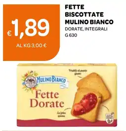 Ekom Fette biscottate mulino bianco dorate, integrali offerta
