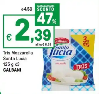 Tris Mozzarella Santa Lucia GALBANI