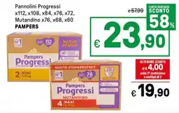 Iper La Grande Pannolini Progressi PAMPERS offerta