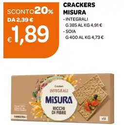 Ekom Crackers MISURA offerta