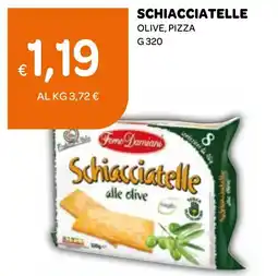 Ekom Schiacciatelle olive, pizza offerta