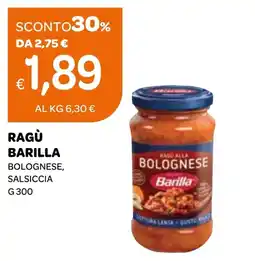 Ekom Ragù barilla bolognese, salsiccia offerta