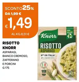 Ekom Risotto knorr asparagi, bianco cremoso, zafferano e porcini offerta