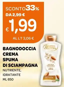 Ekom Bagnodoccia crema SPUMA DI SCIAMPAGNA offerta