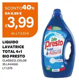 Ekom Liquido lavatrice total 4+1 BIO PRESTO offerta