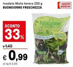 Iper La Grande Insalata Mista tenera BUONGIORNO FRESCHEZZA offerta