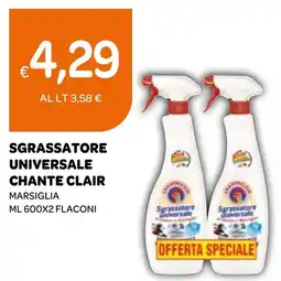 Ekom Sgrassatore universale CHANTE CLAIR offerta