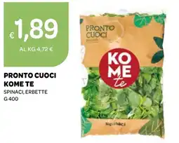 Ekom Pronto cuoci kome te spinaci, erbette offerta
