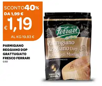 Ekom Parmigiano reggiano dop grattugiato fresco FERRARI offerta