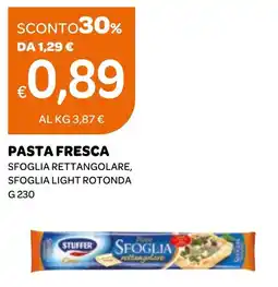 Ekom Pasta fresca sfoglia rettangolare, sfoglia light rotonda offerta