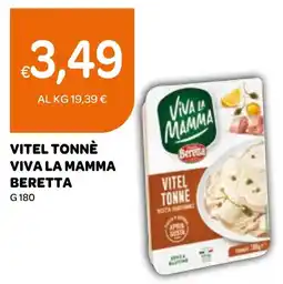 Ekom Vitel tonné viva la mamma BERETTA offerta
