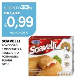 Ekom Soavelli pomodoro e mozzarella, prosciutto formaggio, funghi offerta